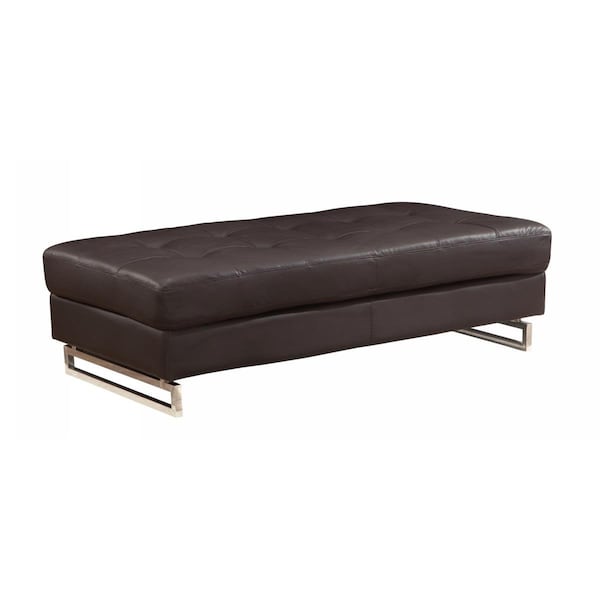 Homeroots Brown Ottoman - 63 x 32 x 19 in. 366203 - main
